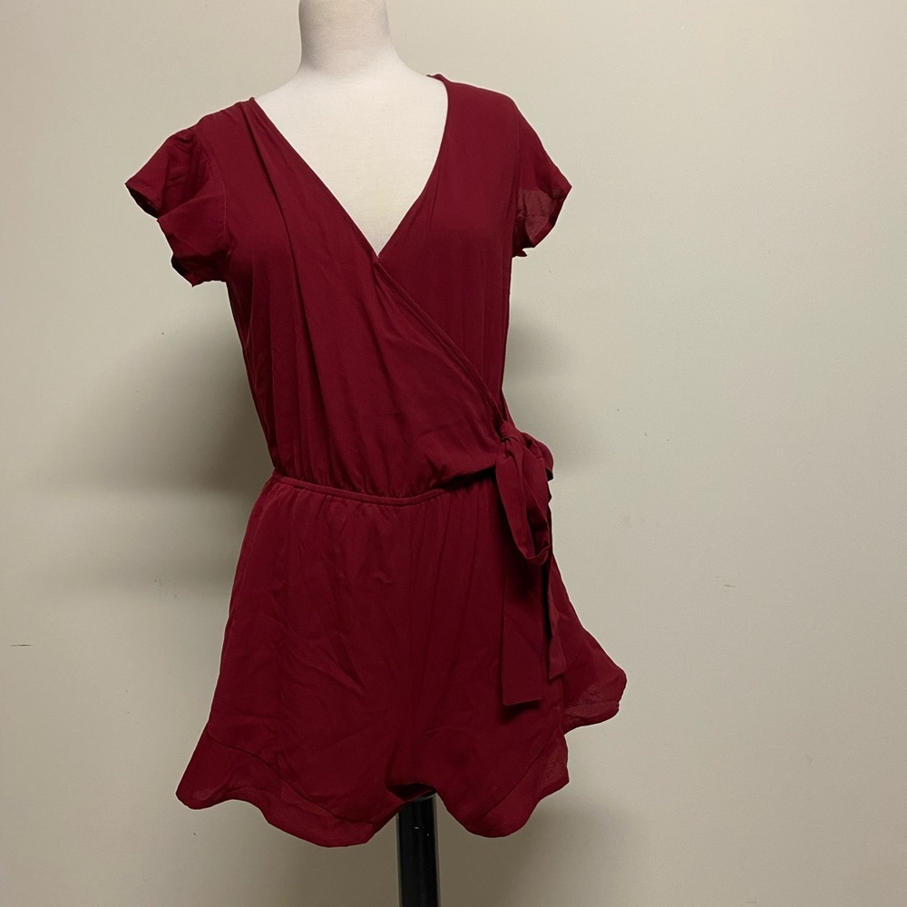 Faux wrap romper